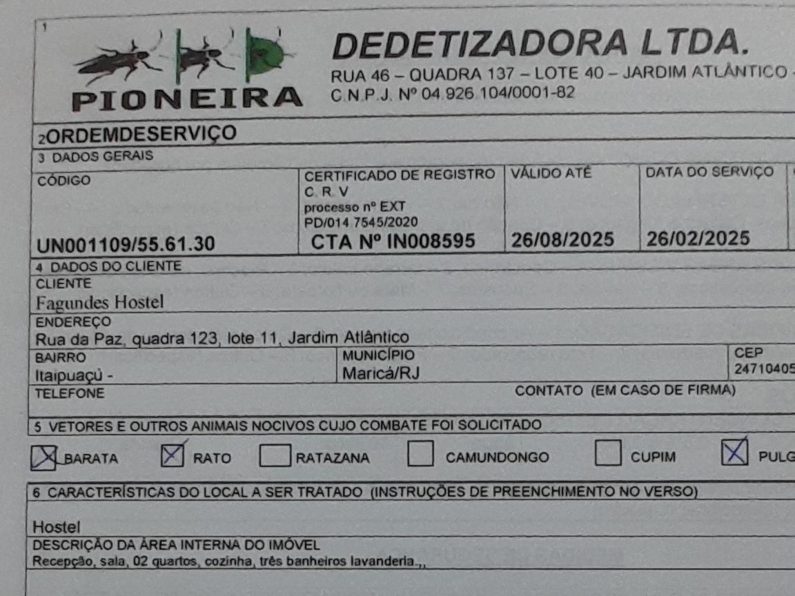 Maricá Hostel Em Itaipuacu Proximo A Praia E Terminal Da Rua 01 מראה חיצוני תמונה